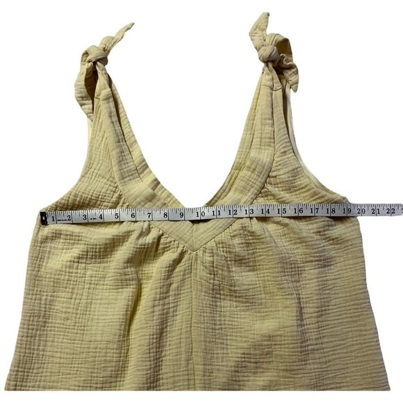 Judith March Cream‎ Color Lined Sleeveless Romper Sz Medium - Picture 3 of 8